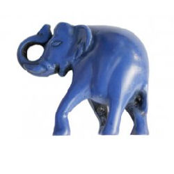 Trunk Up Elephant Blue RF-156L